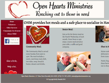 Tablet Screenshot of openheartsministries.org